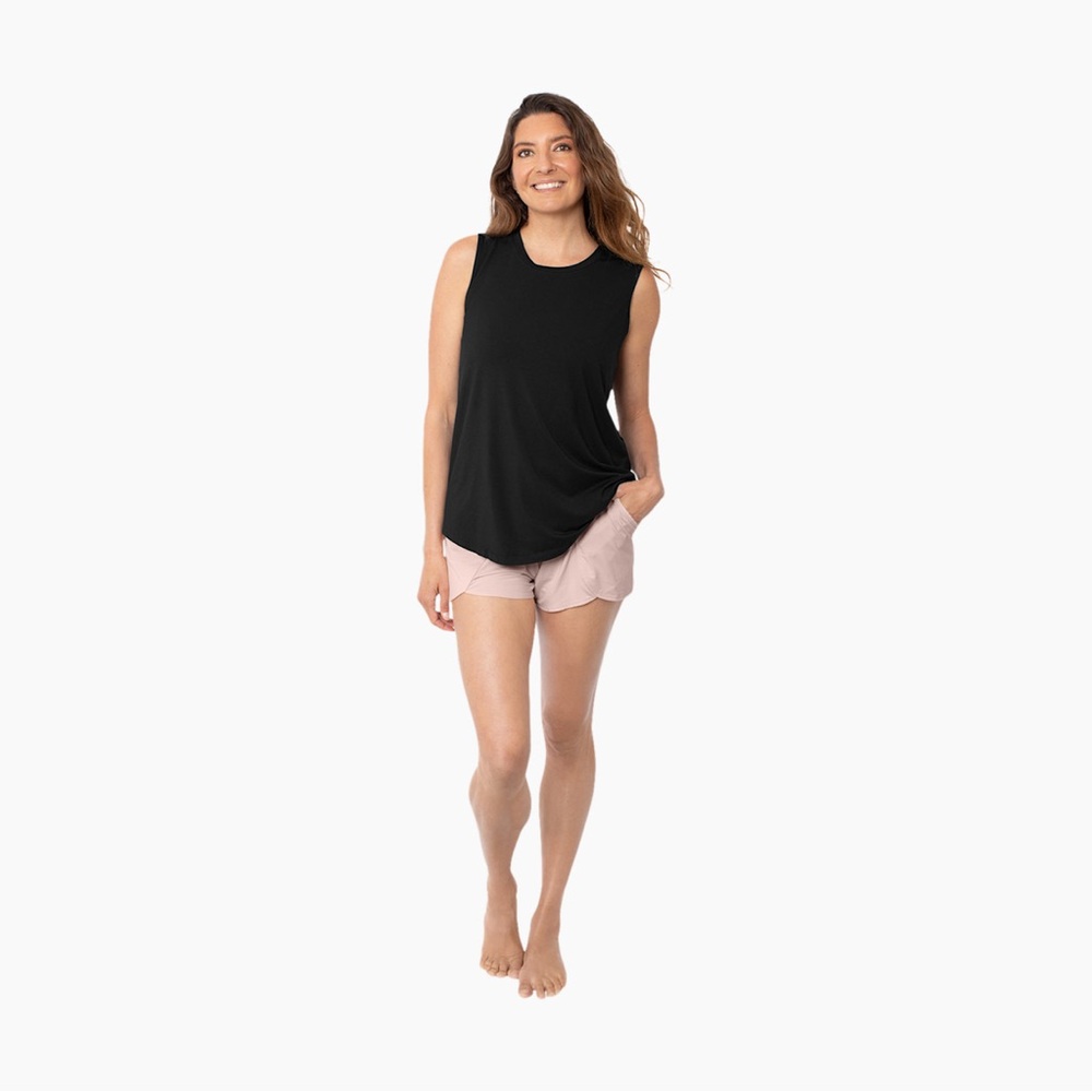 Kindred Bravely Bamboo Maternity and Nursing Tank Top Small Black